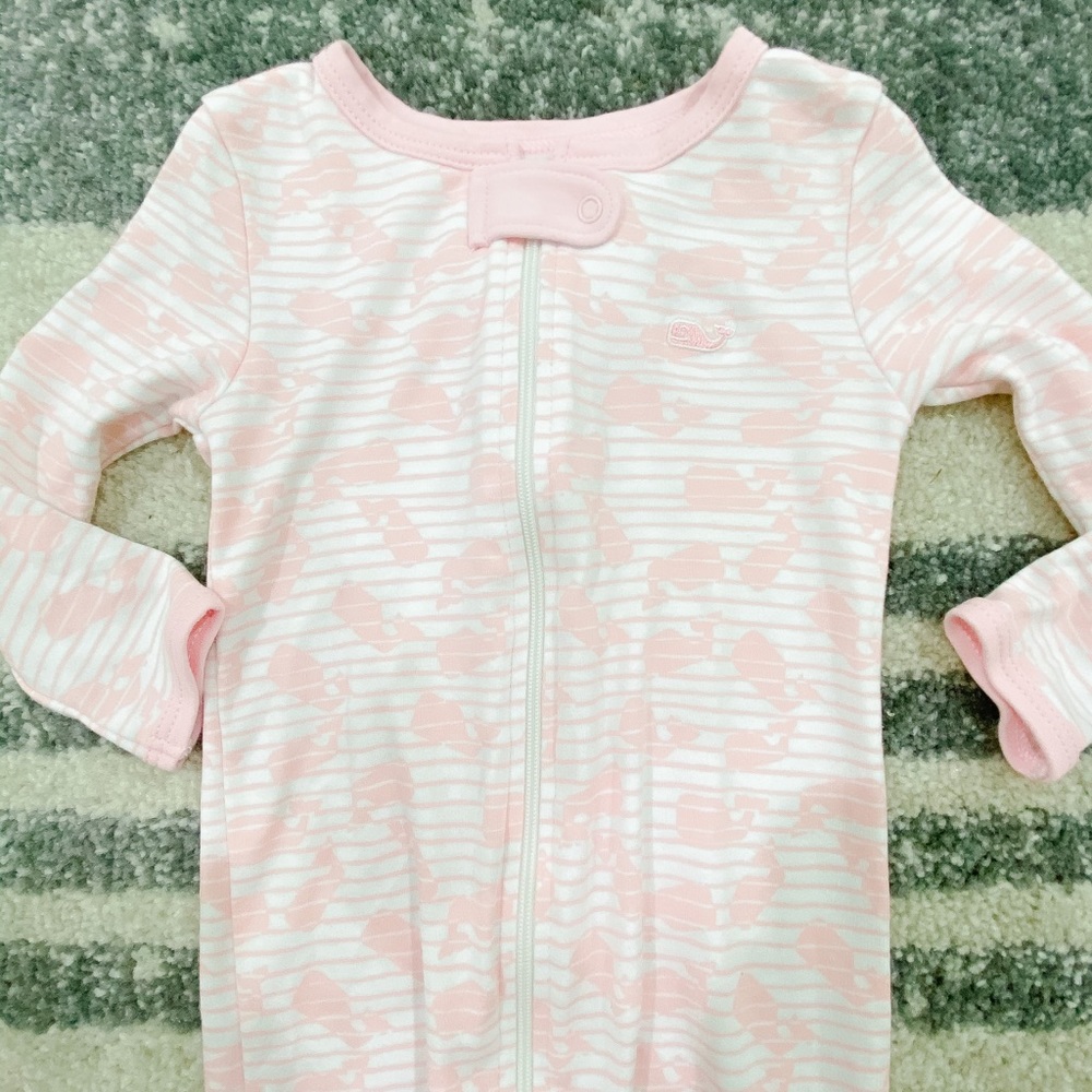 Vineyard Vines Pajama Footed Onesie